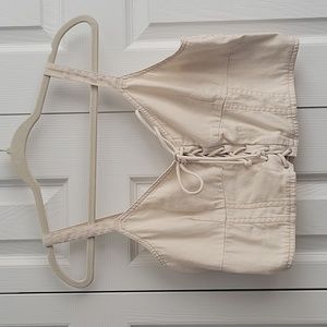 AE lace-up denim tank